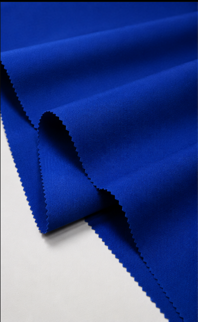 Cobalt Blue Poly-Viscose